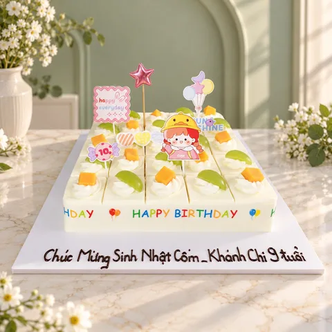 Bánh sinh nhật bé dạng khay