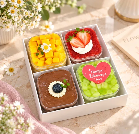 Set 4 hũ dessert trái cây 20/10