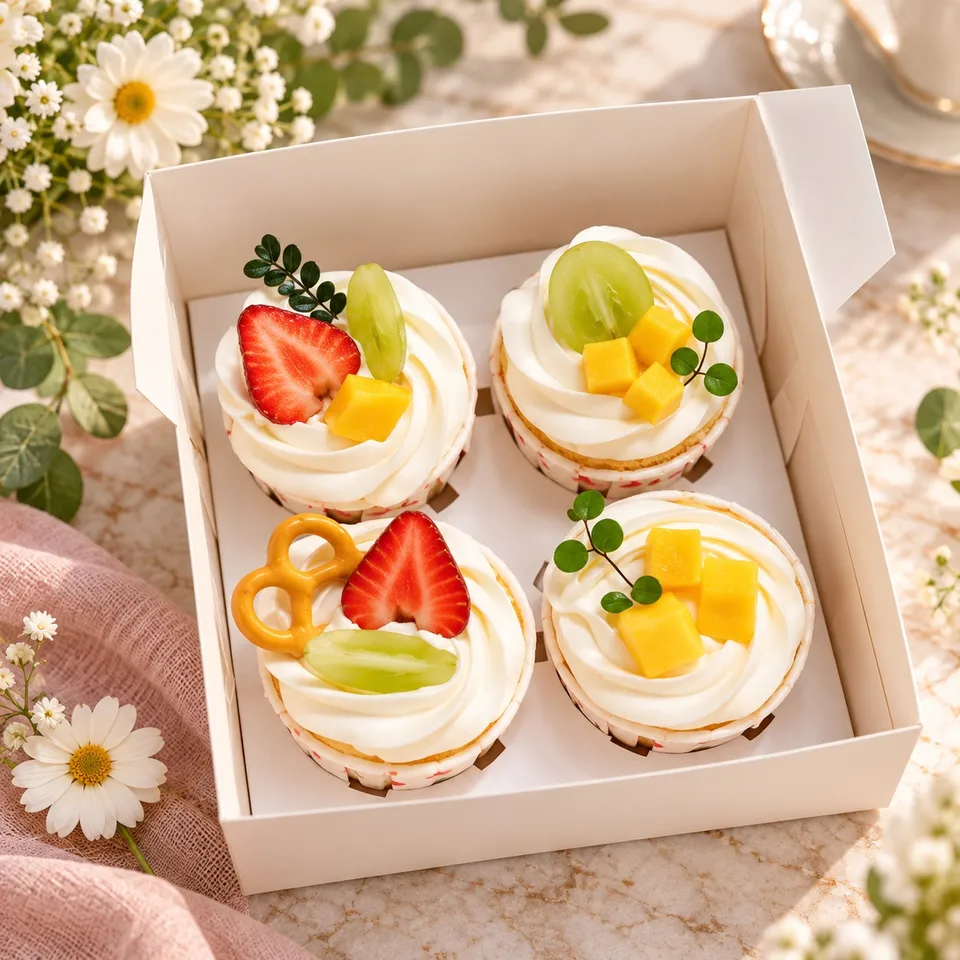 Set 4 cupcake trái cây 20/10