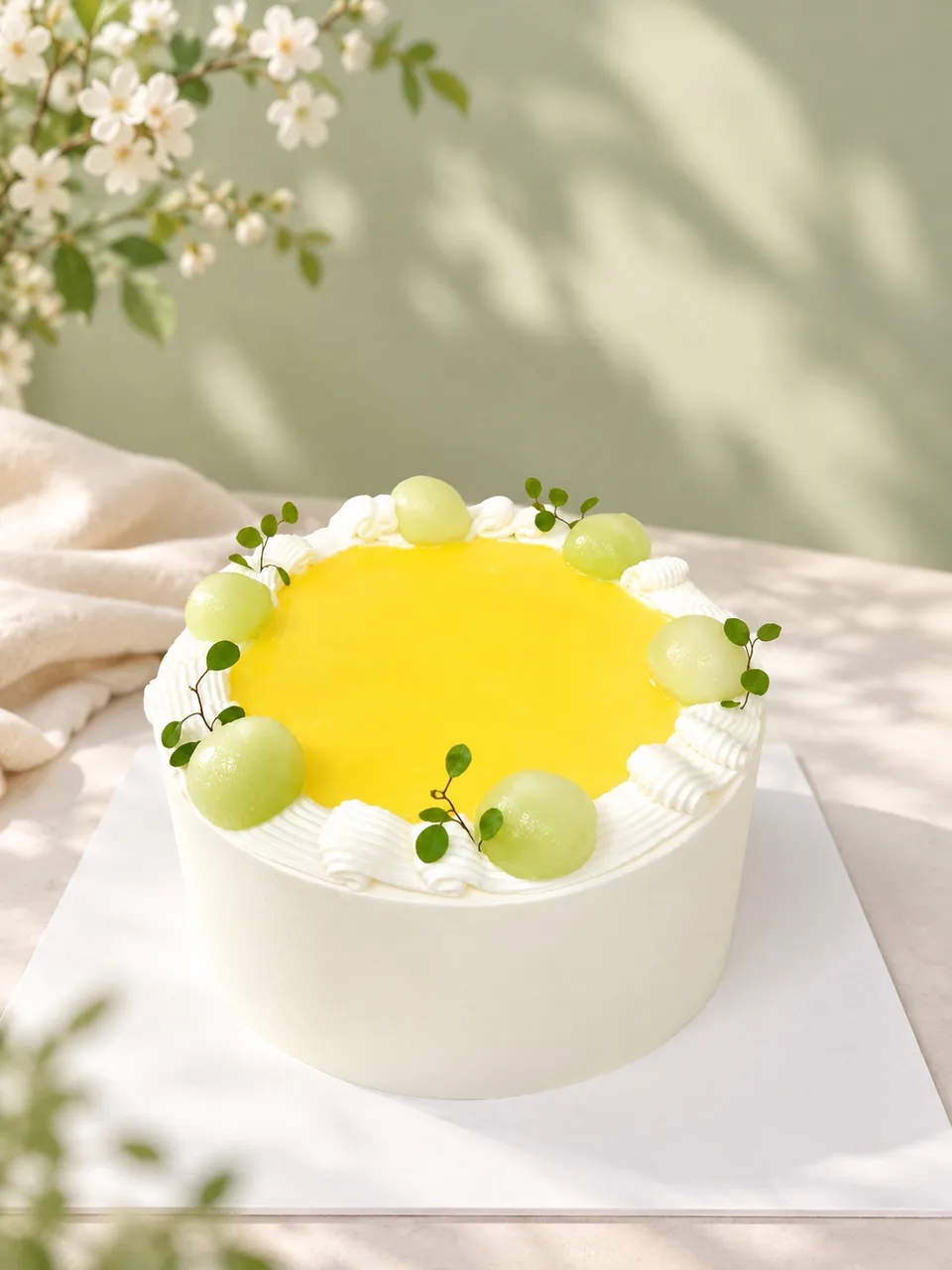 Bánh kem chanh dây dưa lưới
