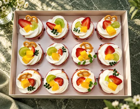 Set 12 cupcake trái cây